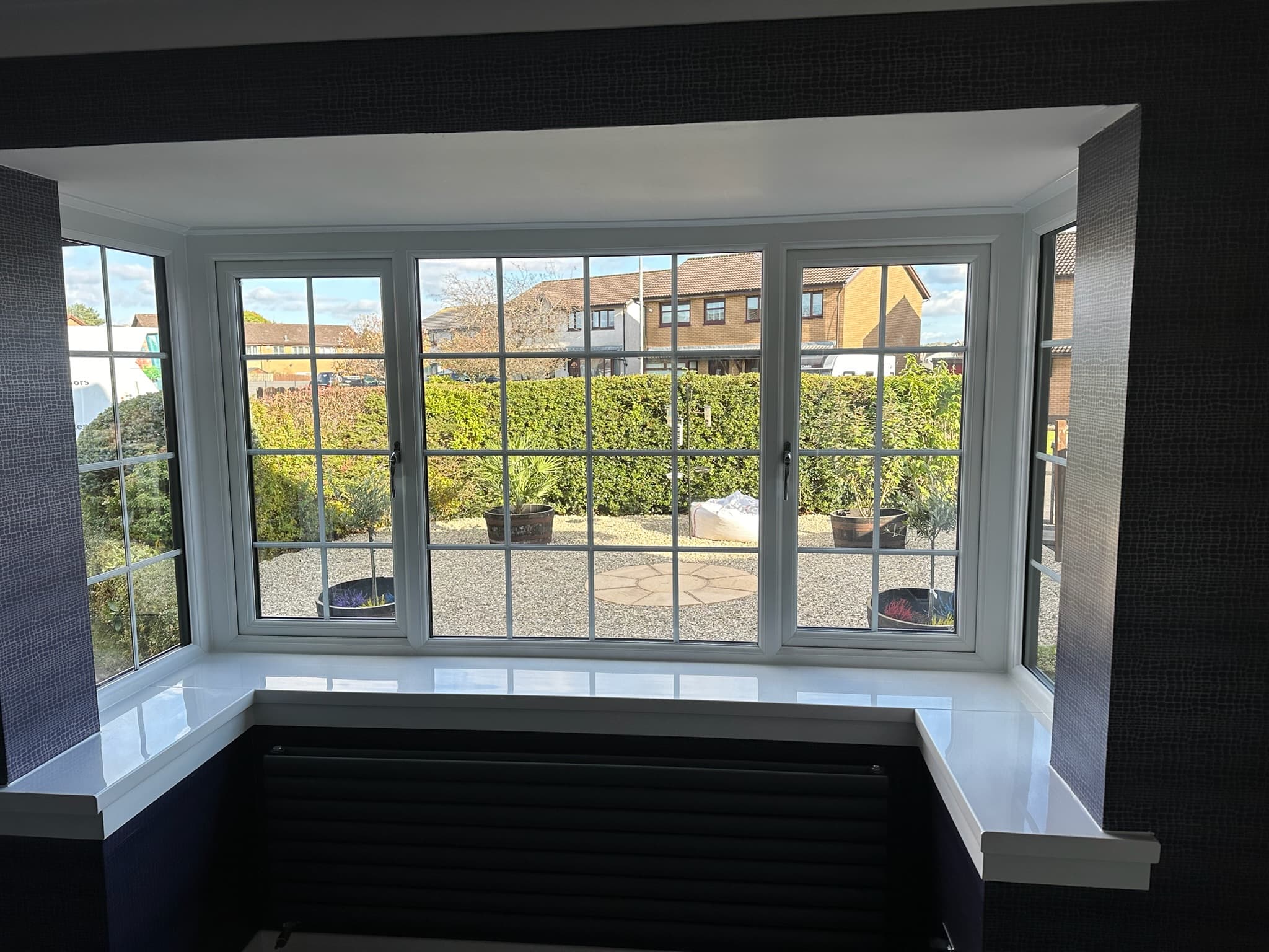 Recently fitted window installation